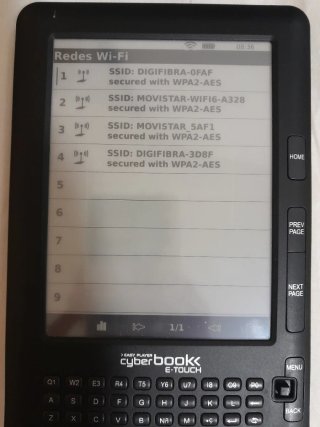 Cyberbook e.touch Lector eBook Negro