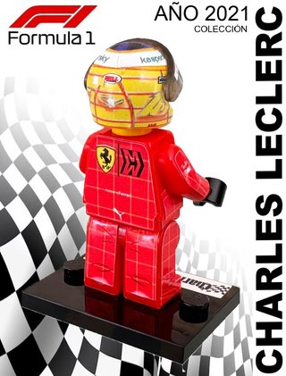 Figura Lego Charles Leclerc F1 2021