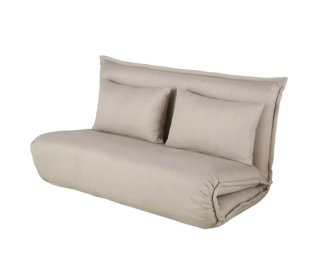 Sofá Cama Beige 2 Plazas