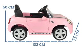 Coche a batería y mando para niños