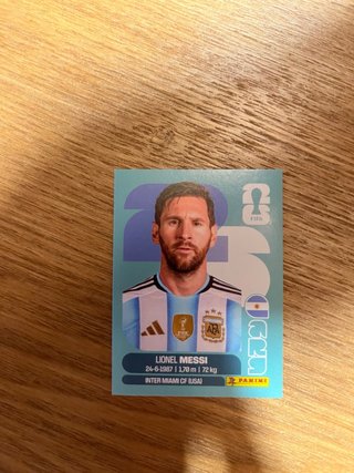 Cromo Messi mundial 2026 panini