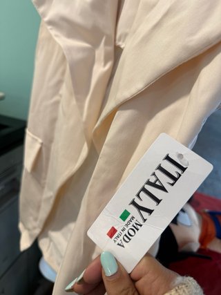 Completo pantalone e gilet beige