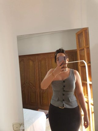 Top gris zara