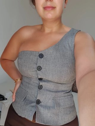 Top gris zara