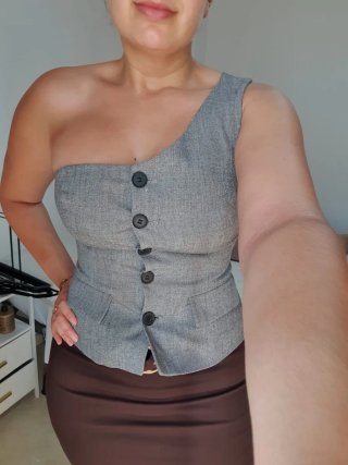 Top gris zara