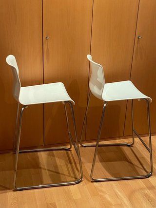 Taburete Alto Cocina Ikea Glenn Blanco