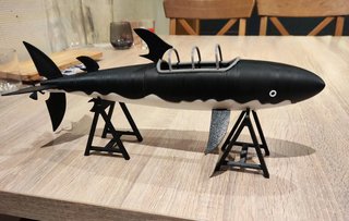 El submarino tiburón de Tintín