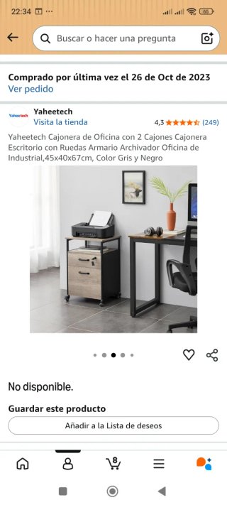 Cajonera  Archivador Oficina con Ruedas y carpetas