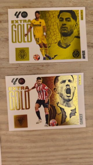 Lote 8 cromos Extra Gold 25/26