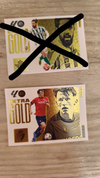 Lote 8 cromos Extra Gold 25/26