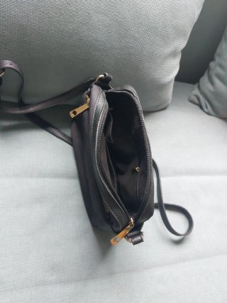 Bolso negro tela 4 cremalleras 2 bolsillos