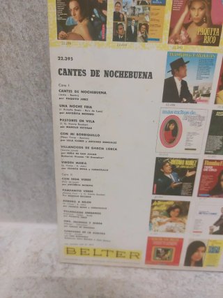 Vinilo LP Cantes de Nochebuena Belter