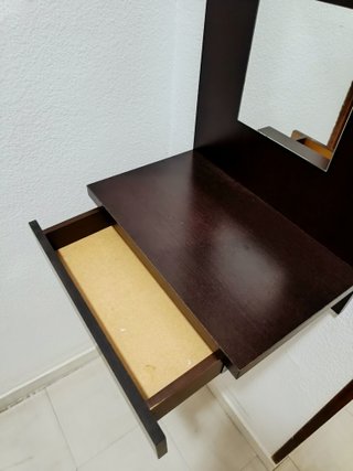 Mueble de entrada de madera con espejos ALMERÍA