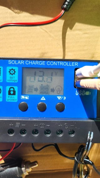 Kit solar 20w completo con inversor y batería 12Ah