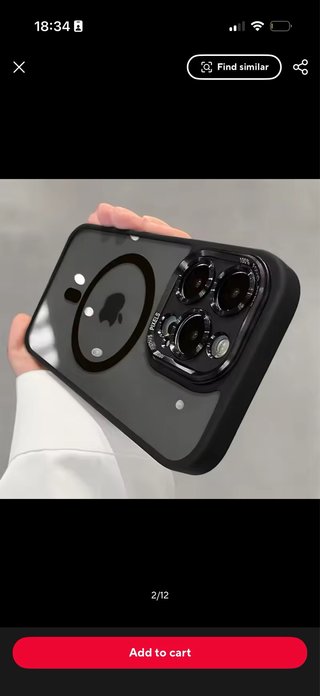 Funda iPhone 12 Pro Max MagSafe Transparente