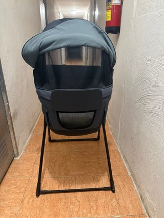 Capazo con 5 ventanas y acople para uso de cuna