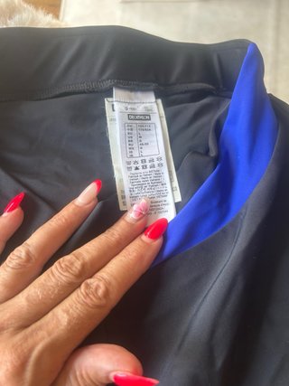 Culotte ciclismo negro y azul decathlon