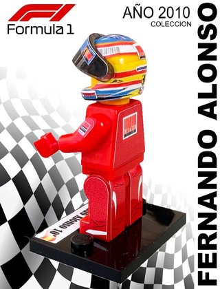 Figura Lego Fernando Alonso 2010 Colección