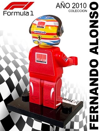 Figura Lego Fernando Alonso 2010 Colección