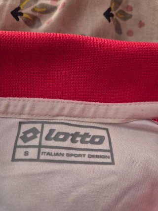 Polo Lotto Equipe Hombre Talla S Blanco/Rojo