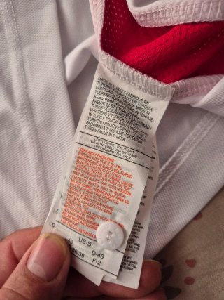 Polo Lotto Equipe Hombre Talla S Blanco/Rojo
