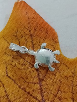 Especial Colgante Tortuga Coral Plata De Ley 925