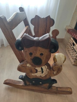 Mecedora infantil madera maciza koala