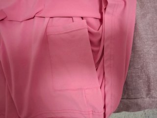 Vestido rosa corto