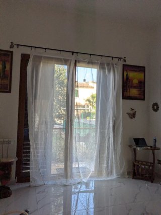 Tende trasparenti con cuori