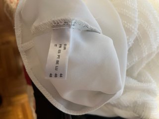 Blusa blanca talla 44