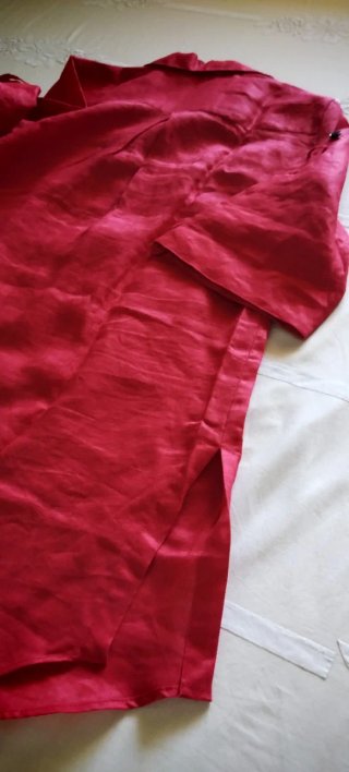 Camisa roja manga media