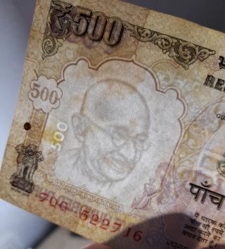 🇮🇳 Billete 500 Rupias Gandhi