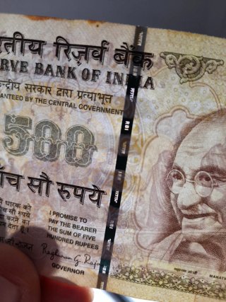 🇮🇳 Billete 500 Rupias Gandhi