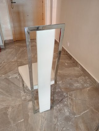 Mesa comedor cristal + 4 sillas