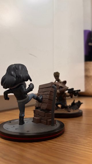 Figuras Q-Fig Marvel, Rocket&Groot y Jessica Jones