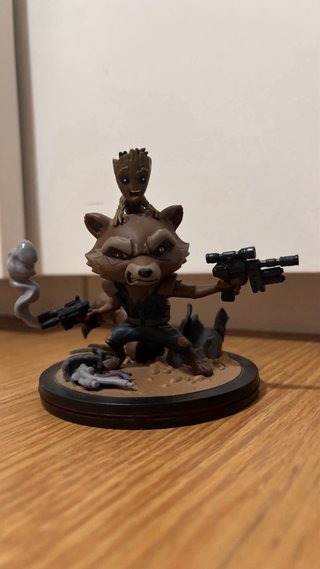 Figuras Q-Fig Marvel, Rocket&Groot y Jessica Jones