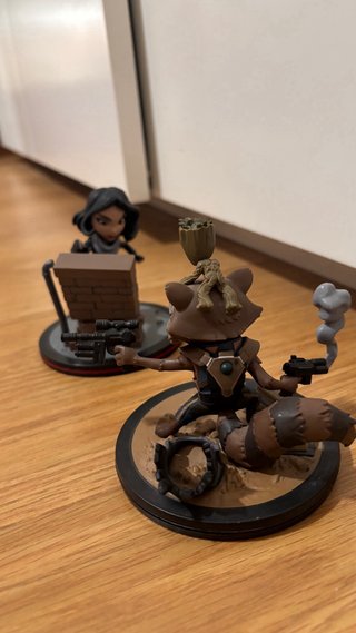 Figuras Q-Fig Marvel, Rocket&Groot y Jessica Jones