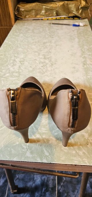 Zapatos de tacón negros y plateados talla37, 39,40