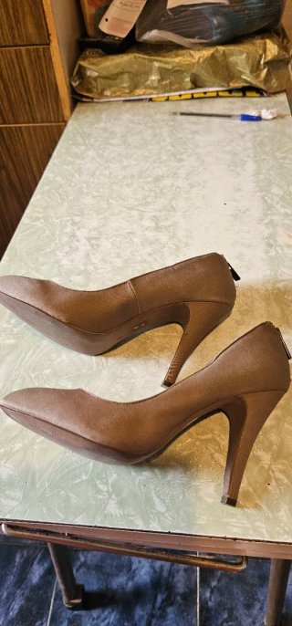 Zapatos de tacón negros y plateados talla37, 39,40