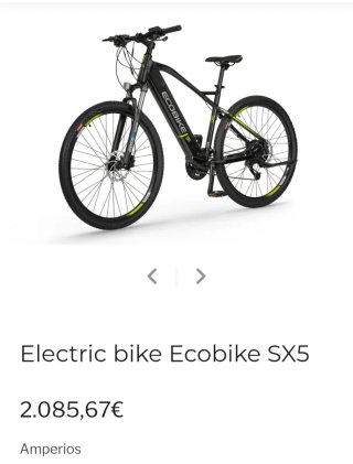 Bicicleta eléctrica ECOBIKE SX5