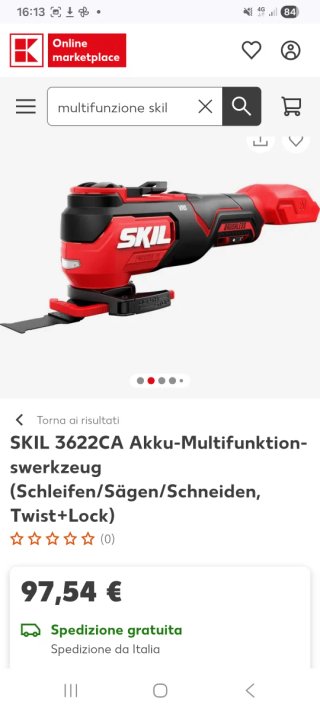 SKIL Multifunzione a Batteria levigatrice  sega