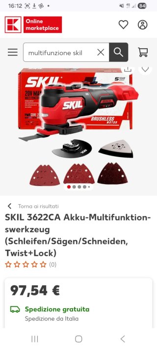 SKIL Multifunzione a Batteria levigatrice  sega