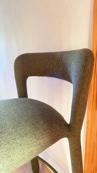 Taburete tapizado SKLUM verde