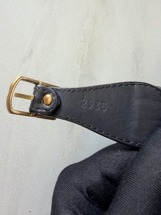 Cinturón Aigner Piel Gris Vintage 80s