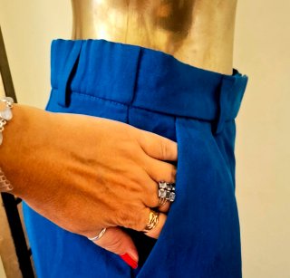 Pantaloni blu elettrico tg. 42