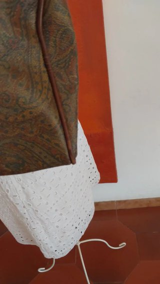 Borsa JH Vintage Paisley Marrone Multicolor