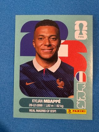 Cromo Panini Kylian Mbappé World Cup 2022