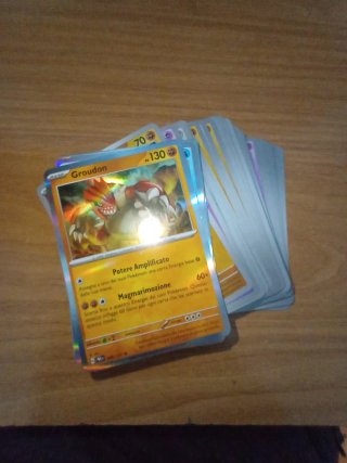 Lotto di 60 carte Pokémon Base Groudon