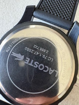 Reloj Lacoste Negro con Detalle Verde