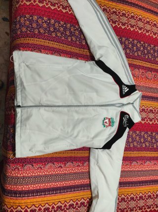 Chándal Liverpool Adidas Blanco y Gris